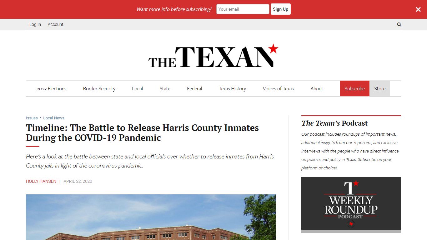 Timeline: The Battle to Release Harris County Inmates During the COVID ...